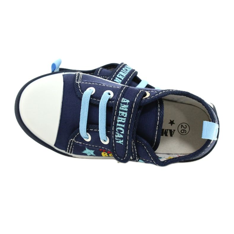 Zapatillas American Club Ten15 Navy Velcro azul marino 5
