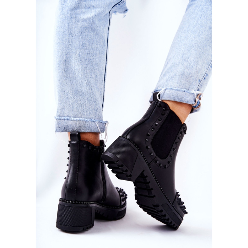 PG1 Botas negras Comonis Jodhpur con jets negro 2 PG1 Botas negras Comonis Jodhpur con jets negro 2