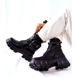 PG1 Botas de trabajo negras con cinturón de riñón Lanstrom negro 2