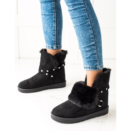 TRENDI Mukluki negro con circonitas 1