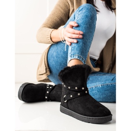 TRENDI Mukluki negro con circonitas 2