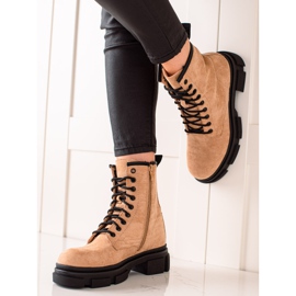 Super Me Trappers de ante beige 3