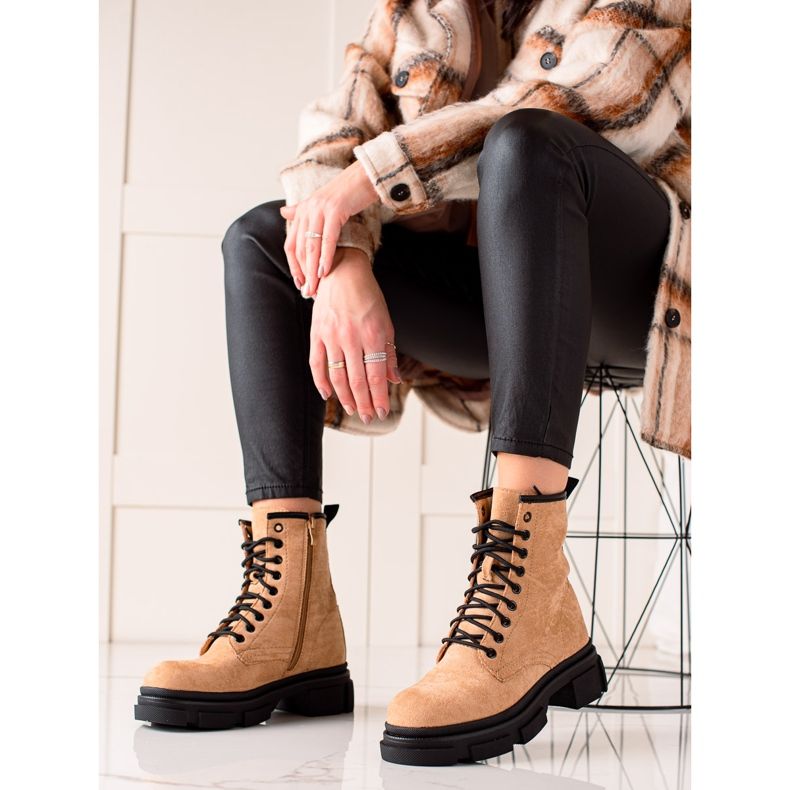 Super Me Trappers de ante beige 2