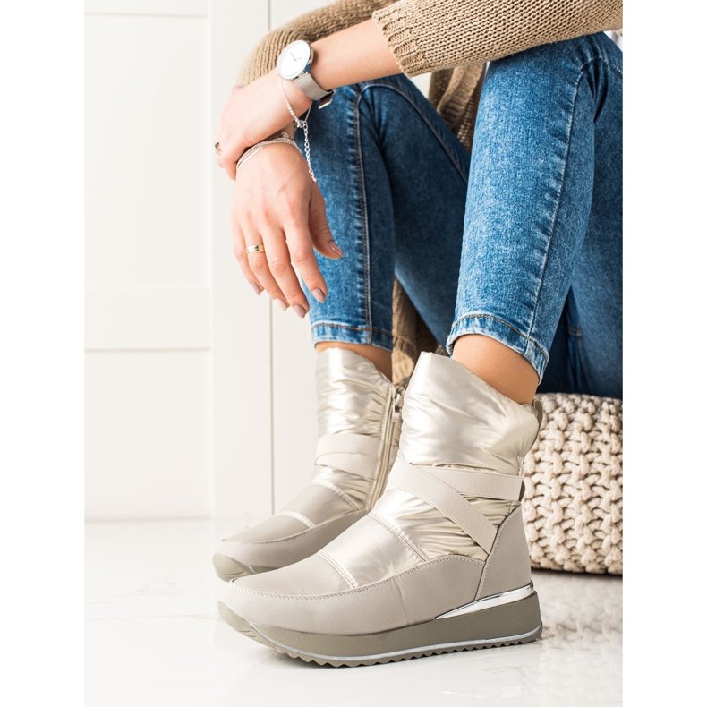 Weide Botas de nieve clásicas beige 1