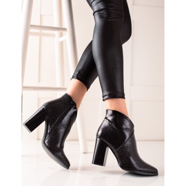 Filippo Botas negras con estampado de serpiente negro 2 Filippo Botas negras con estampado de serpiente negro 2