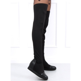 Botas de calcetín en la cuña Futura Black negro 4