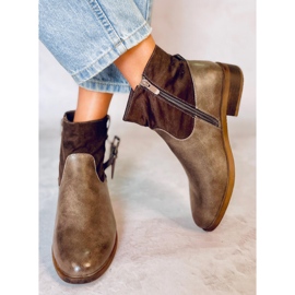 Botas de mujer Finu Khaki gris 5