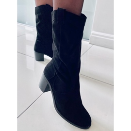 Botas de tacón ancho Mono Black negro 4