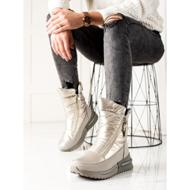 Weide Botas de nieve plateadas casuales plata 2 Weide Botas de nieve plateadas casuales plata 2