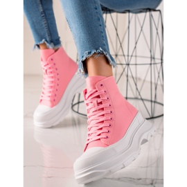 Seastar Zapatillas en la plataforma rosado 1