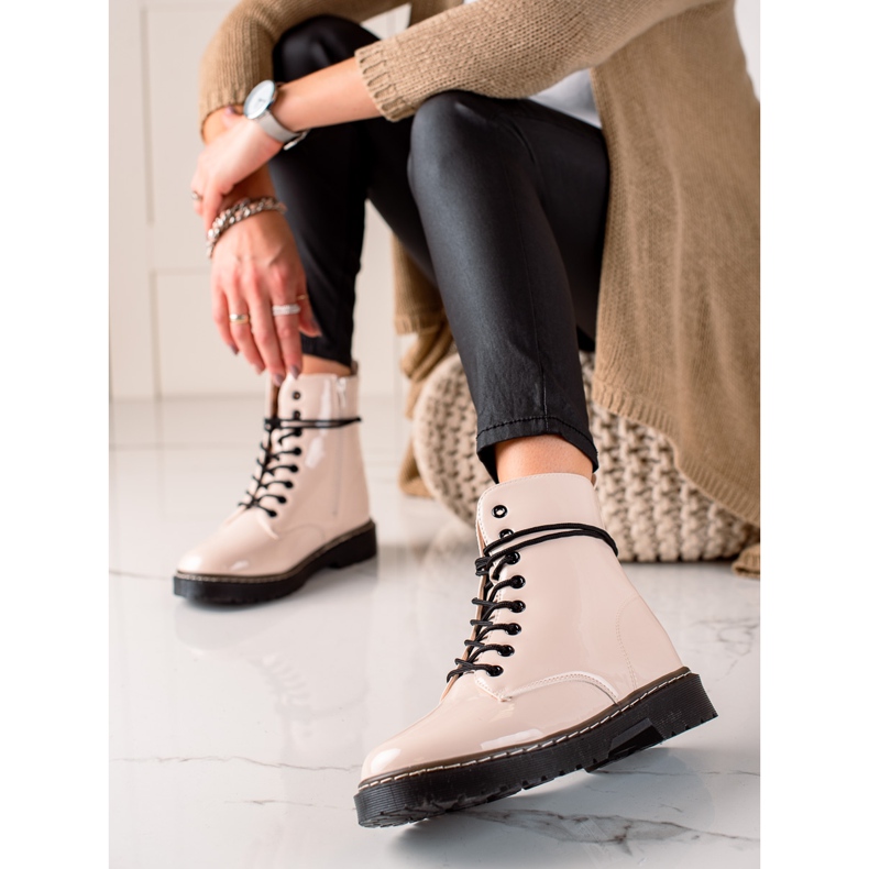 TRENDI Botas cálidas beige 1