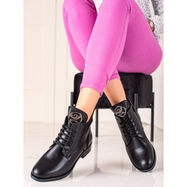 Camo Botas cálidas con adorno. negro 1