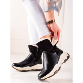 Goodin Botines cálidos con cremallera negro 1