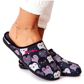 Inblu Pantuflas Befado Pingwinki 155D202 Pantuflas negras negro 9
