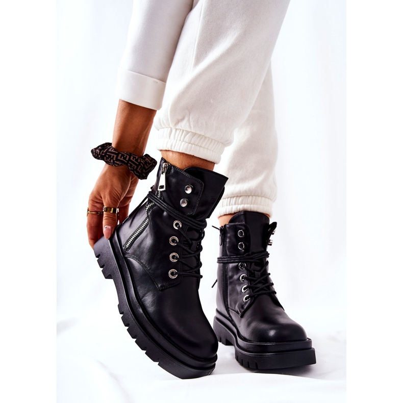 PG1 Botas con cremallera con encuadernación Black Elissmo negro 1 PG1 Botas con cremallera con encuadernación Black Elissmo negro 1