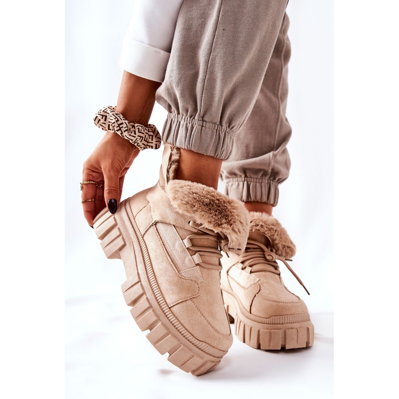 PM1 Botas de abrigo Trappers Beige Demaris 1 PM1 Botas de abrigo Trappers Beige Demaris 1