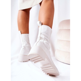 PM1 Botas Altas Lacadas Con Tacón Blanco Merelien 3