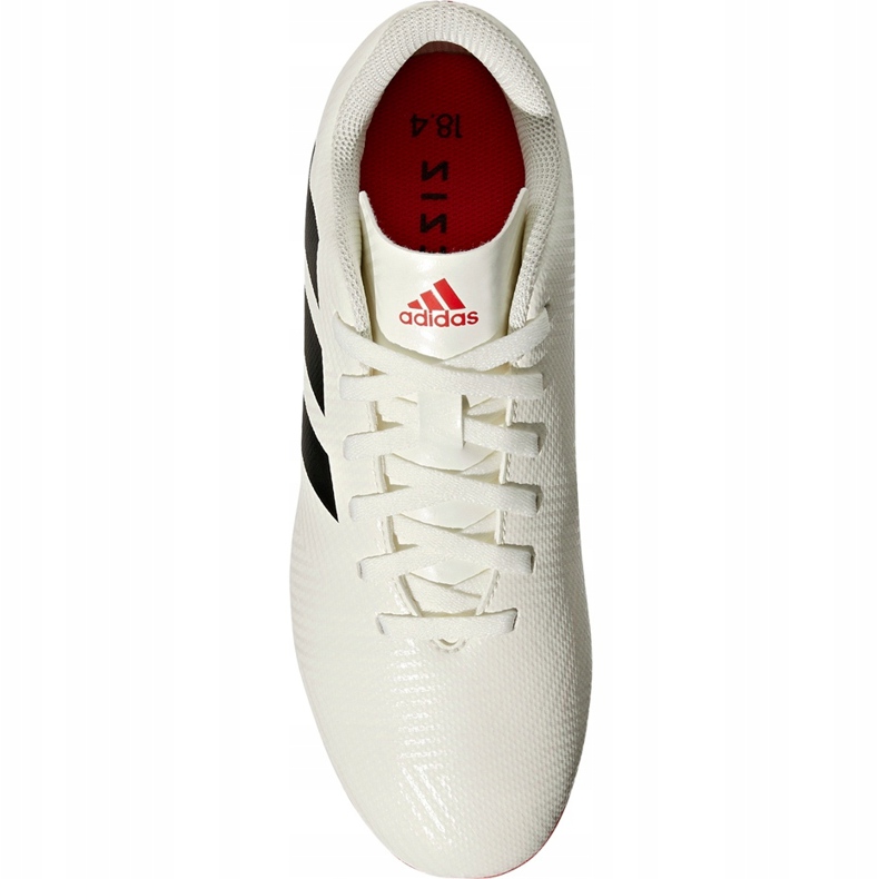 Botas de fútbol adidas Nemeziz 18.4 FxG Jr CM8510 blanco 1