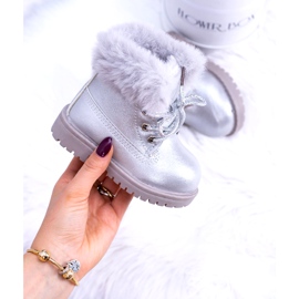 Botas Infantiles Silver Warm Trappers Fobos plata 3