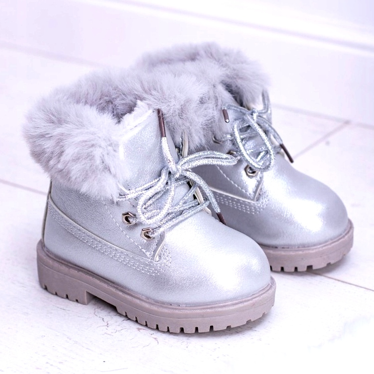 Botas Infantiles Silver Warm Trappers Fobos plata 4 Botas Infantiles Silver Warm Trappers Fobos plata 4