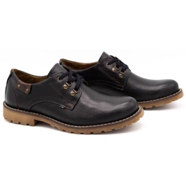 Olivier Zapatos hombre botines piel 812MP negro con marrón 2