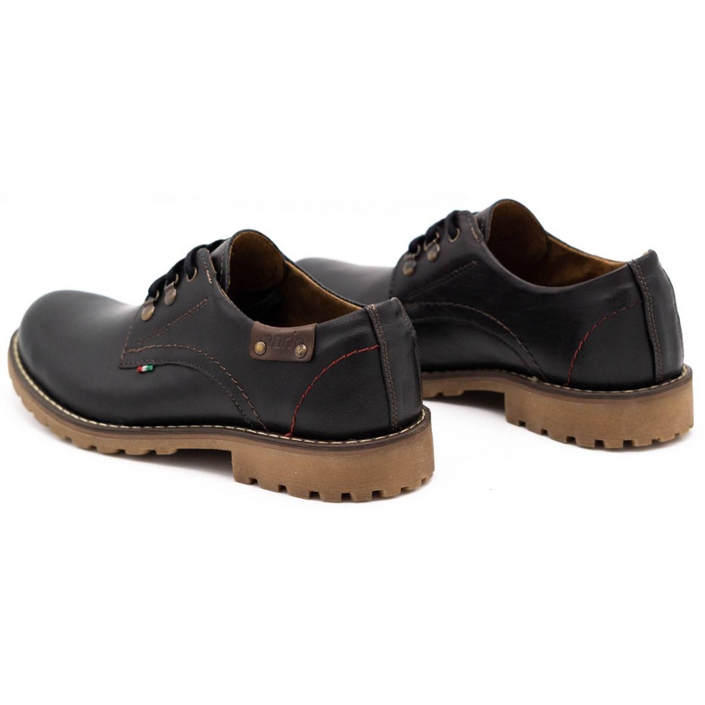 Olivier Zapatos hombre botines piel 812MP negro con marrón 4