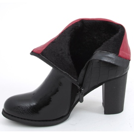 Botas de tacón, lacadas Flame Black Mirror negro 6