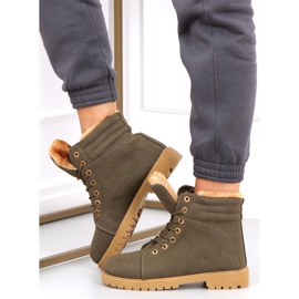 Botas de madera con aislamiento de mujer Polle Green Black verde 1 Botas de madera con aislamiento de mujer Polle Green Black verde 1