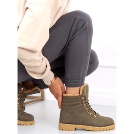 Botas de madera con aislamiento de mujer Polle Green Black verde 2 Botas de madera con aislamiento de mujer Polle Green Black verde 2