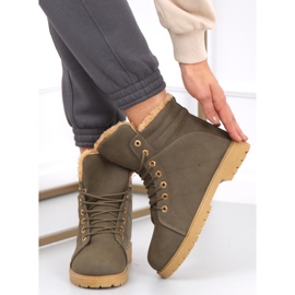 Botas de madera con aislamiento de mujer Polle Green Black verde 4