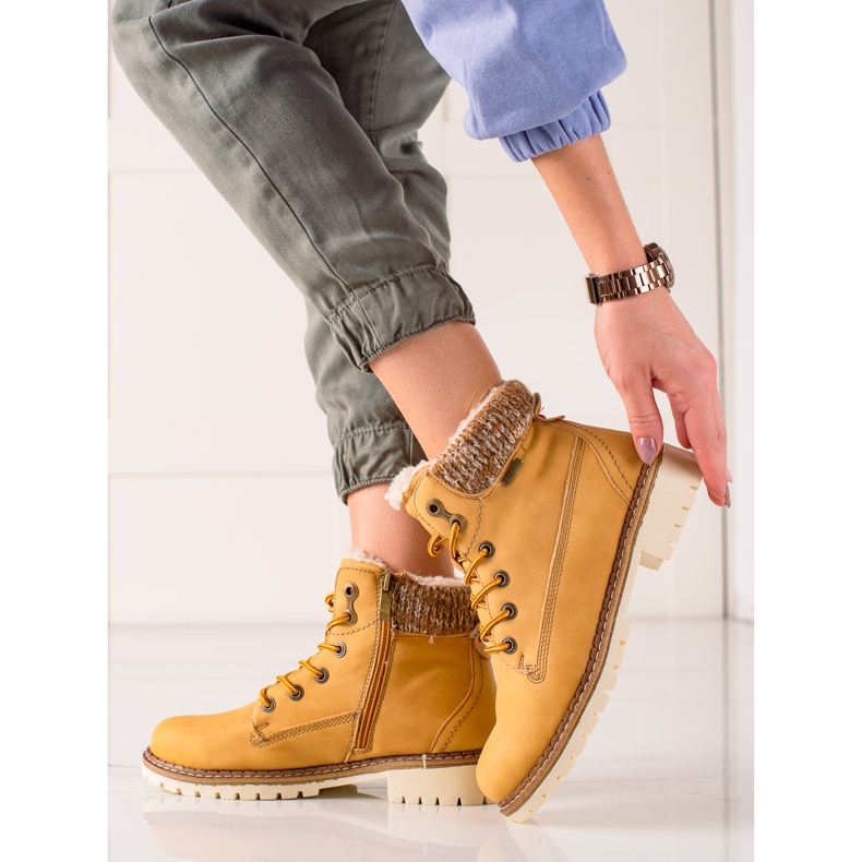 Goodin Tramperos de mostaza amarillo 2