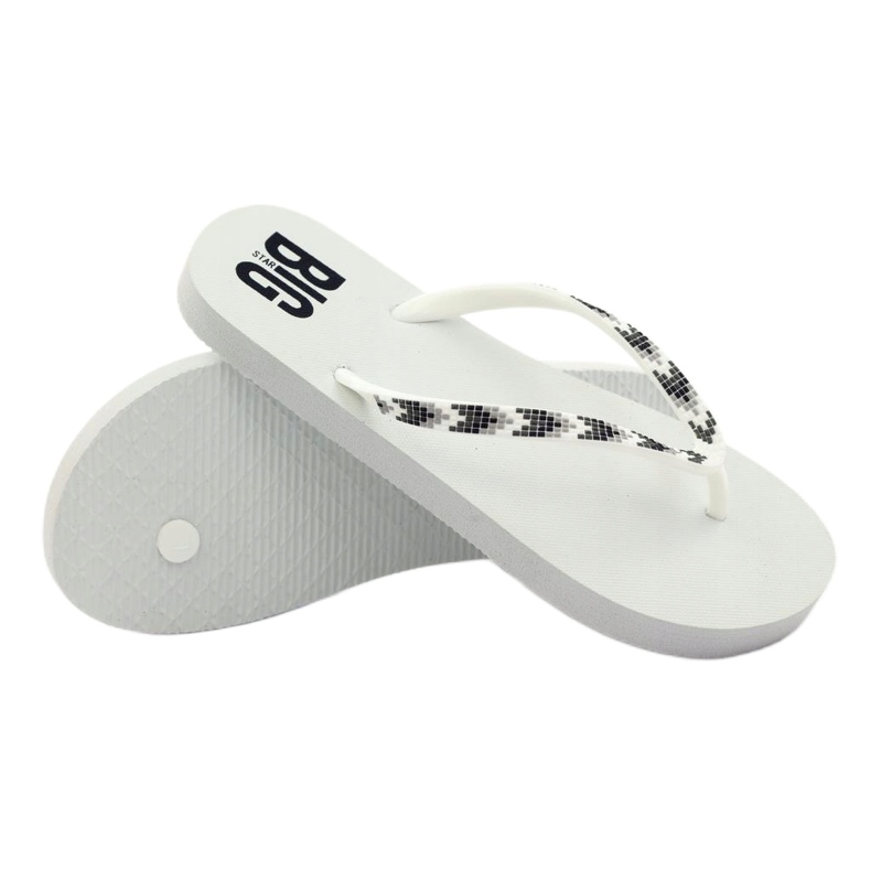 Chanclas de mujer Big Star 274A549 blanco 3