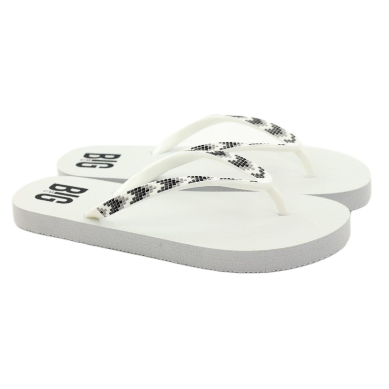 Chanclas de mujer Big Star 274A549 blanco 4