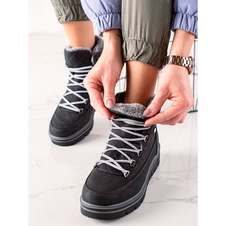 Goodin Tramperos casuales cómodos negro 2 Goodin Tramperos casuales cómodos negro 2