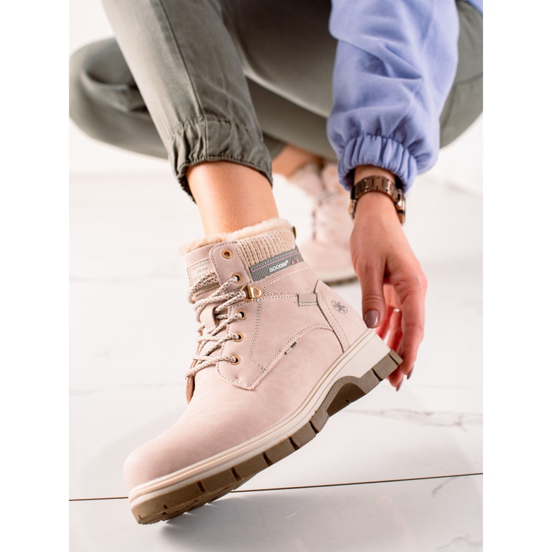 Goodin Tramperos deportivos cómodos rosa 1