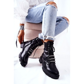 PE1 Botas de cuero negro Lilinth Warm 4
