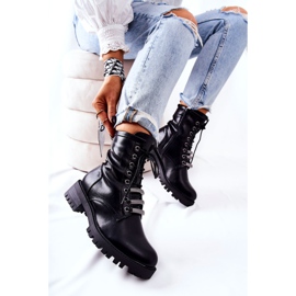 PE1 Botas de cuero negro Lilinth Warm 5