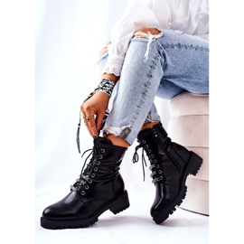 PE1 Botas de cuero negro Lilinth Warm 7