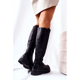 Botas con aislamiento de cuero Negro 4