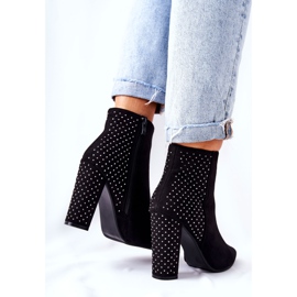 PS1 Botas negras de ante con lentejuelas Sorienta negro 6