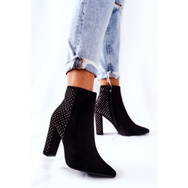 PS1 Botas negras de ante con lentejuelas Sorienta negro 4