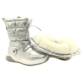 Botas de nieve impermeables para niños Miss Evento 21DZ23-4325 Silver plata 4