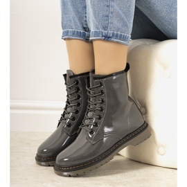 Botas de mujer abrigadas grafito de Doiron negro 1