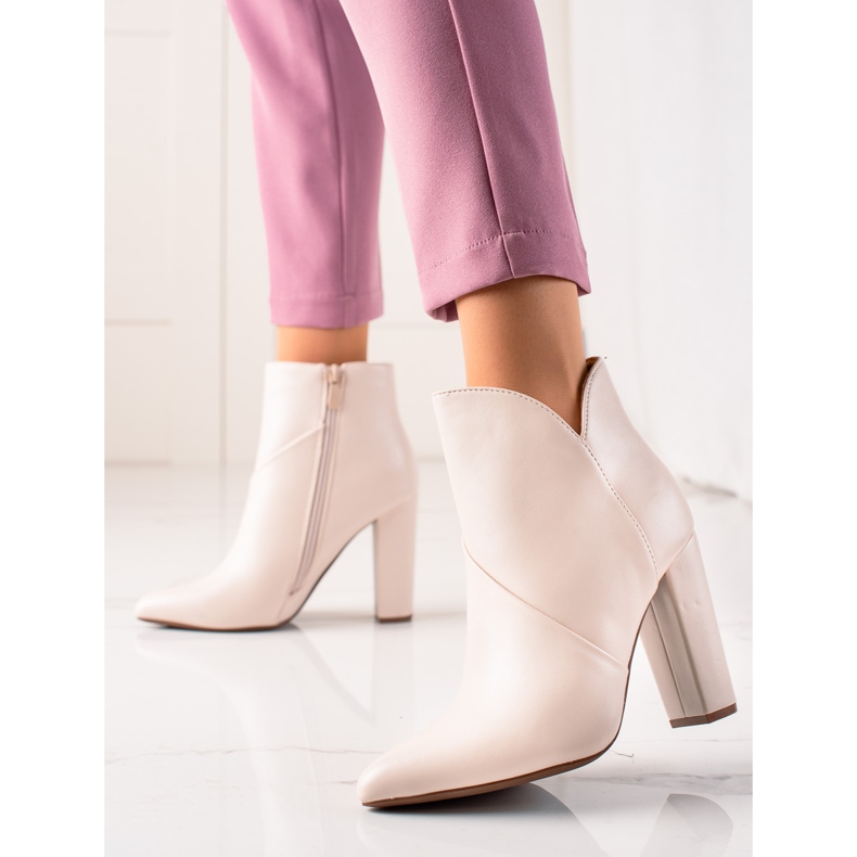 Seastar Botas de tacon alto beige 1 Seastar Botas de tacon alto beige 1