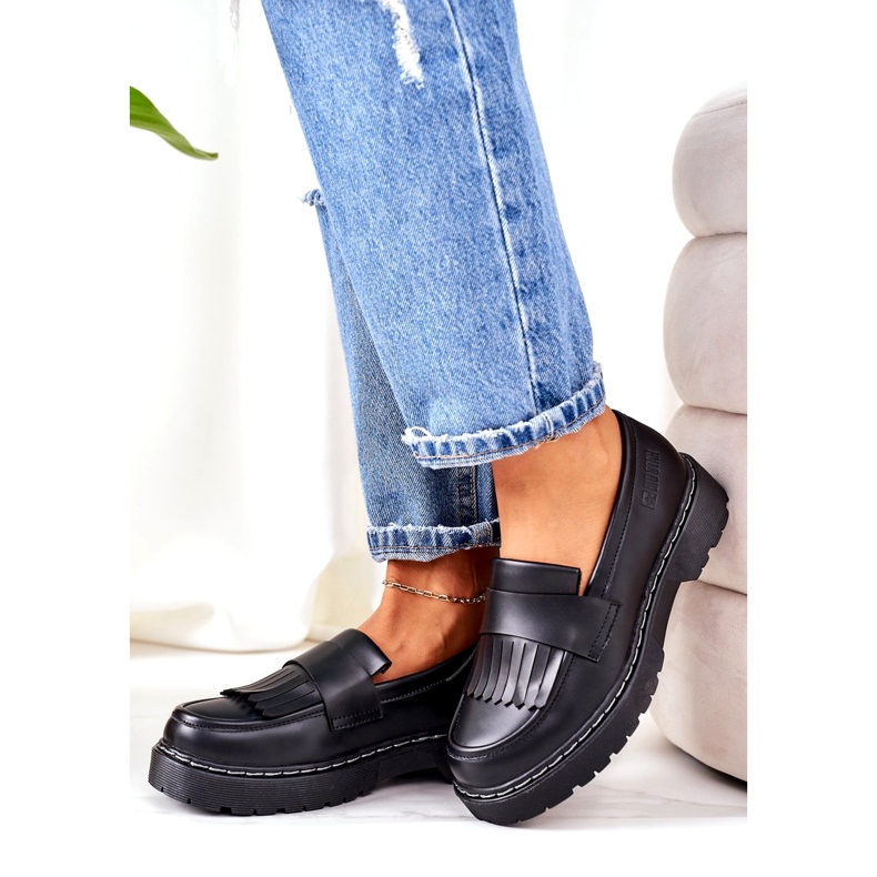 Mocasines de Piel Big Star II274100 Negro 2