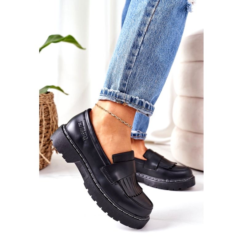 Mocasines de Piel Big Star II274100 Negro 4