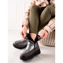 Weide Botas de nieve cálidas y cómodas negro 5