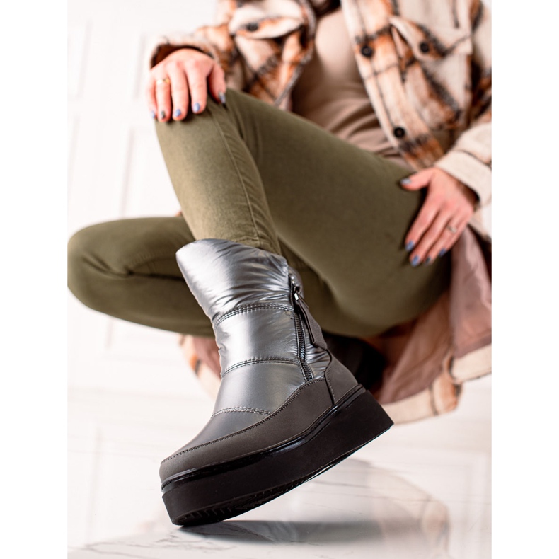 Weide Botas de nieve cálidas y cómodas negro 1