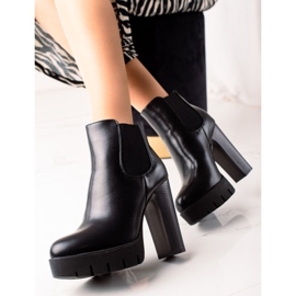 Camo Botas clásicas de tacón alto negro 3