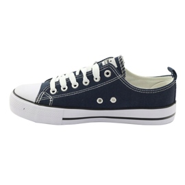 American Club Las zapatillas de deporte para mujeres empataron American LH10 Navy Blue multicolor 3